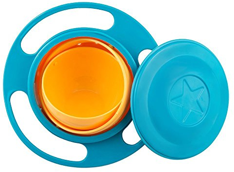Binnan Bol Rotatif 360° Non Renversable, Permet d'éviter de Renverser Les Aliments pour Enfant