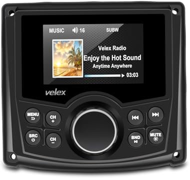 Marine Stereo, Media Player DAB + / FM/AM mit Bluetooth-Streaming,für Yacht, Boot, UTV, ATV, Powersport, Spa