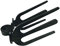 Krypt Towers Wakesurf Rack für Turm, Surfbrett-Rack für Boot, hält 2xWakesurf-Boards, schwarzes Aluminium-Wakeboard-Rack, passend für Klemmrohr-Größen: 3.5 cm, 4.2 cm, 5.1 cm, 6.4 cm, 6.9 cm, 5.1 cm.