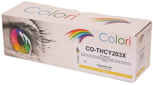 Colori Alternativ Toner für HP 203X CF542X 203A CF542A Gelb für HP Color Laserjet Pro M254 M254dw M254nw HP Color Laserjet Pro MFP M280 M280nw M281 M281fdn M281fdw
