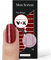 Miss Sophie Nagelfolie - Paris Je T'aime - Einfarbig, Rot, Nail Wraps - 24 ultra-dünne selbstklebende langanhaltende Nagelfolien