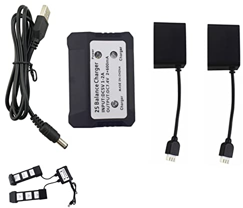 ZYGY 1pcs 2in1 Akku-Ladegerät für HS720 HS720E Faltender Brushless RC Quadcopter