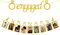 Decoración de boda de compromiso, pancarta dorada y pancarta de fotos con marcos de tarjetas de fotos de recuerdos románticos, para compromiso/bodas/aniversario/suministros de fiesta del día de San
