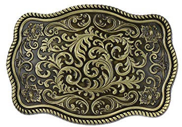 KDG Western-Cowboy-Gürtelschnallen für Herren, Vintage-Stil, groß, handgefertigt - - Einheitsgröße