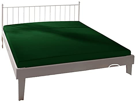 Bassetti Spannbettlaken Uni 703 Verde Baumwolle/Elastan, Maße: 180cm x 200cm, 200cm x 220cm, 9314076