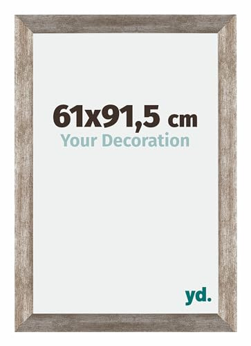 yd. Your Decoration - Bilderrahmen 61x91.5 cm - Metall Vintage - Billderrahmen aus MDF mit Acrylglas - Antireflex - 61x91.5 Rahmen - Mura