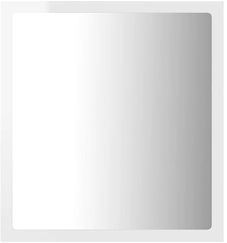 vidaXL LED Badspiegel Wandspiegel Badezimmerspiegel Lichtspiegel Spiegel Hängespiegel Bad Badezimmer Beleuchtung Hochglanz-Weiß 40x8,5x37cm Acryl