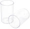 NBEADS 2 Pcs Acrylic Pen Holders, Cloumn Shape Clear Pencil Holder Make Up Brush Holder Pen Pot Organizers Pencil Storage Basket for Home, Office, Desk, Stationery Storage, 6.7x10.4cm