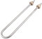 AIICIOO Élément chauffant AC 220 V 3000 W Tube en acier inoxydable Bride Laiton Type U Électrique Tuyau de chauffage Thermoplongeur
