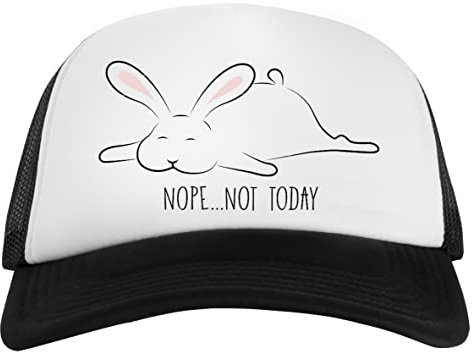 Newtee Nope, Not Today - Bunny Unisex Cap Flexible Baseball Snapback Für Damen Herren