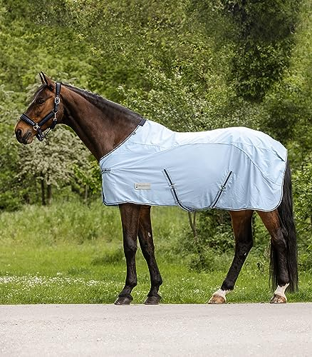 Waldhausen Regen-Fliegendecke Protect, hellblau/Nachtblau, 135 cm