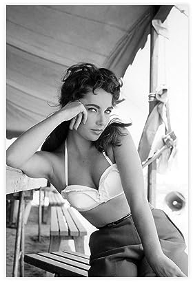 ETOMEY Filmschauspieler - Elizabeth Taylor Vintage Poster Leinwand Poster Schlafzimmer Dekor Sport Landschaft Büro Zimmer Dekor Geschenk ungerahmt 30 x 45 cm