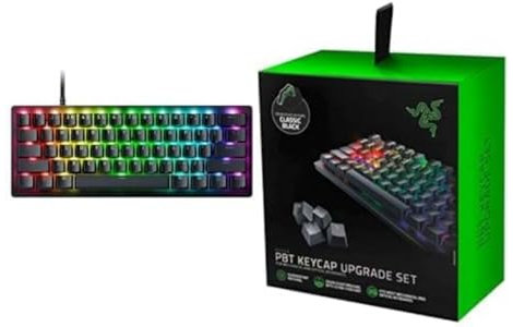 Razer Huntsman V3 Pro Mini - UK Layout + PBT Keycap Upgrade Set - Classic Black - US/UK