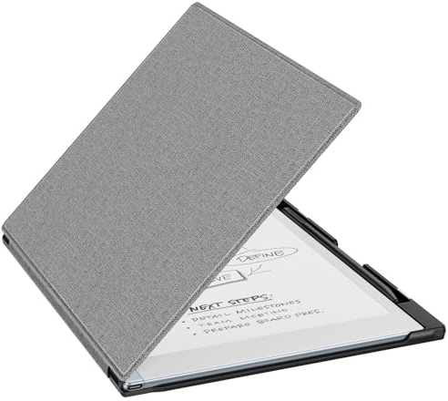 MoKo Case for Remarkable 2 Tablet, Lightweight and Hard Back Shell Protective Case with Built-in Pen Holder, Smart Tablet Cover Folio for Remarkable 2 Tablet 10.3 2020 Release, Demin Gray