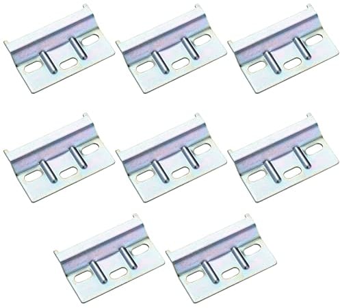 8 Pezzi Professionale Piastra Supporto a Parete Montaggio, Binario Armadio-Rail per Armadio Staffa, Pensili Piastra Supporto Armadio per Pensili in Cucina, Bagno, Soggiorno