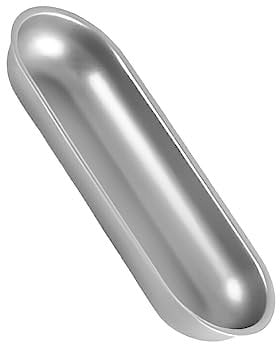 kesurpae Hot Dog Mold Carbon Steel Sausage Molds Heat-resistant Bakeware Oval Shape Bun Mould DIY Homemade Biscuit Tool, Silver