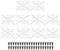 PATIKIL 80mm Fan Grill with Screws, 10 Pack Chrome Plated Iron Frame Ventilator Grill Protector Mesh Dustproof Case Cover for Computer PC, Silver Tone