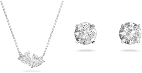 Swarovski Attract Soul Halskette, Herz, Weiss, Rhodiniert