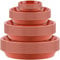 ZEONHEI 40 Pack Plant Pot Saucer, 4 Sizes Red Plastic Plant Drip Trays, Flower Pot Saucer Trays for Indoor and Outdoor Garden, Household Plants