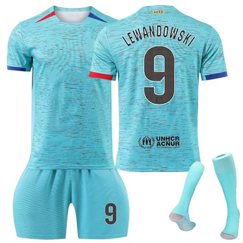 Generisch Barcelona Trikot Lewandowski #9 Lamine Yamal #27 Fans Trikot Kinder New Home Away Classic Retro 24/25 Football Jerseys Kids Boys Mens Soccer Sport T Shirt Shorts Socks Tracksuit