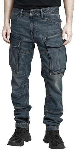 G-Star Homme Jean Rovic Zip 3D Regular Tapered Denim, Bleu (worn in glace D23077-D775-H139), 29W / 34L