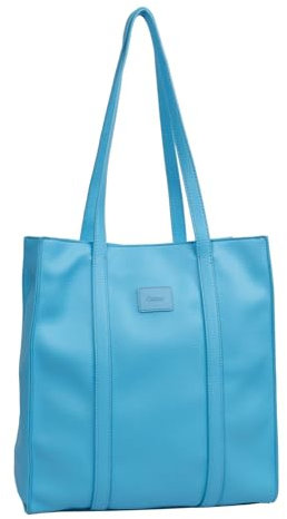 Gabor bags Elfie Damen Shopper Umhängetasche Reißverschluss Mittelgroß Blau