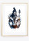Din A4 Kunstdruck ohne Rahmen - Hindu Gott Shiva - Hinduismus Indien Yoga Religion - Grafik Druck Poster Bild