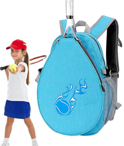Huitrcrio Tennistasche, Tennisrucksack Kinder, Tennis Rucksack Für Kinder, Schlägertasche Tragetasche Rucksack Tasche Für Tennis Badminton, Sportrucksack Badminton Rucksack