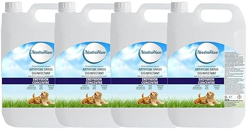 20 Litres NeutraHaze Artificial Grass Disinfectant Cleaner for Dogs Destroys Urine Odours & Deeply Cleans 4 x 5 Litre (4 x 5 Litre, Endymion Concentre)