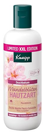 Kneipp XXL Duschgel Mandelblüten Hautzart Duschbalsam - mit Mandelmilch & Mandelöl für geschmeidige Haut - Rezeptur ohne Mikroplastik - 400ml