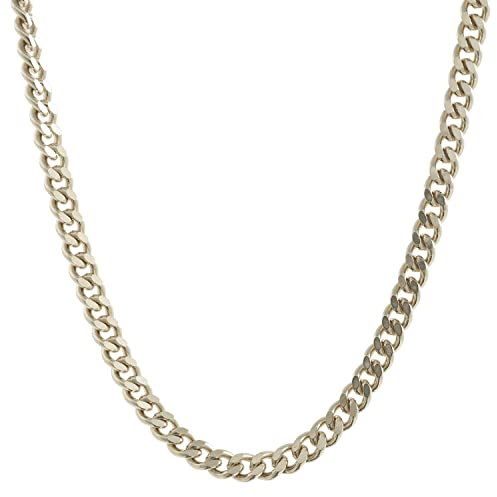 Goldkette Panzerkette Länge 55cm -Breite 1,7mm - 585-14 Karat Weißgold