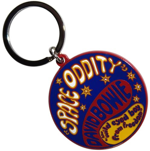 Rock Off officially licensed products David Bowie Space Oddity keyring Keychain One Size