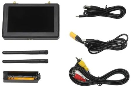 Bosiyrggrl M5F 5 Inch FPV Monitor 800 * 480 Built-in Steadyview Diversity Receiver with 60FPS DVR for FPV Drone Quadcopter RC Model