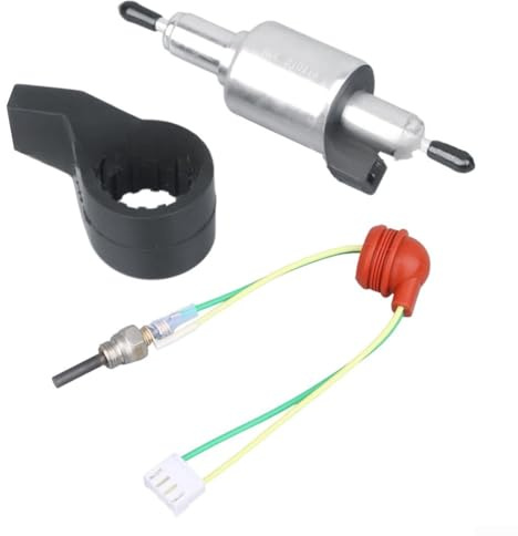 12V 5KW Parking Heater Kit with Oil Fuel Pump, Ignition Connector and Fixed Bracket, Suitable for Vehicle Installation to Provide Reliable Heating in Low Temperatures