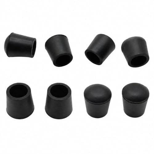Tinminx 8 Pack Replacement Rubber Feet for Trivets, Black Round Rubber Pegs for Suitable Trivet Legs, Kitchen Worktops, Counters and Table Surfaces