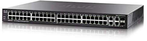 Cisco SG300-52P-K9-EU Gigabit Ethernet (50 10/100/1000 PoE Ports, 2 Combo Mini-GBIC Ports)
