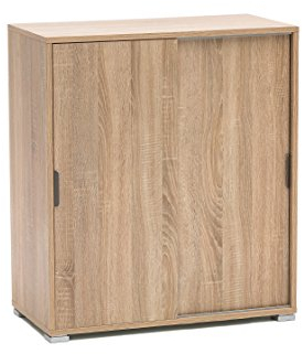 MeMi Me204RSN ante scorrevoli. Scarpiera.mobiletto . Gia' montato , Rovere Sonoma, 38x75x85 cm