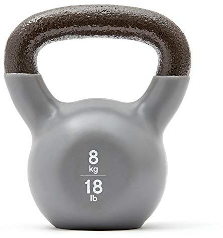 Reebok Unisex's Kettlebell, Grey, 8 kg