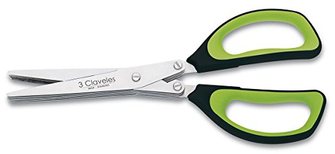 3 Claveles 00443 Tijera de Hierbas 8.5 Pulgadas, 8.5, Verde