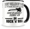 Samunshi® Ich denke an Rock 'n' Roll Tasse Kaffeetasse Teetasse Kaffeepott Kaffeebecher Becher