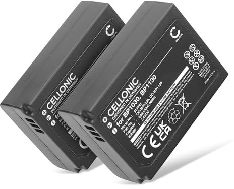 CELLONIC, Akku für Kamera kompatibel mit Samsung NX300, NX1000, NX500, BP1130, BP1030 (7.4V, 700mAh) 2 Stück