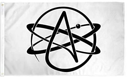 AZ FLAG - Flagge Atheist - 150x90 cm - Atheismus Fahne 100% Polyester mit Messing-Ösen - 110g