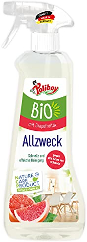 POLIBOY Bio Allzweckreiniger - Universal Reiniger für alle Oberflächen und Holzarten - Vegan - Sprühflasche - 500 ml - Made in Germany