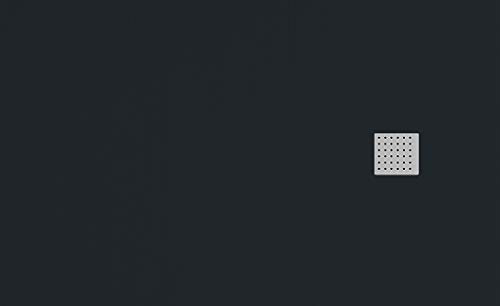 Plato DE Ducha Resina Mod. LAROC Carga Mineral Y Gel Coats(Antracita, 90 X 70)