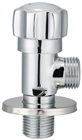 Oumefar Válvula de Parada de Agua Grifo Calentador de Agua Válvula de Inodoro Válvula de ángulo de latón Válvula de Contador de Lavabo para Lavabo de Cocina