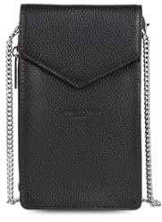 LANCASTER | Foulonné PM - Pochette smartphone Cuir de Vachette Grainé Noir