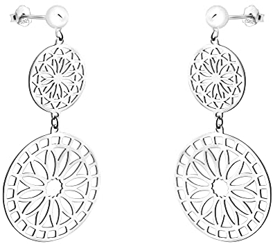 SOFIA MILANI - Damen Ohrringe 925 Silber - Blume Ohrhänger - 21047
