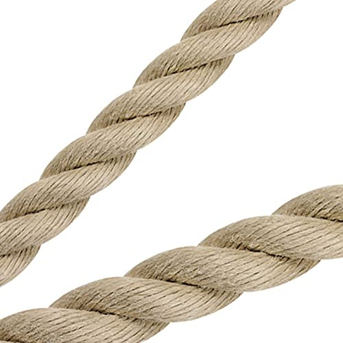Nature Touch Polyhanfseil Ø 8 mm 50 m | wetterfestes Polypropylen-Seil in Naturhanf-Optik | Robustes PP-Tauwerk für Garten, Dekoration und DIY-Projekte | Made in Germany