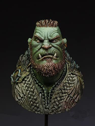 FCBEL 1/12 Antiker Ork Krieger Resin Charakter Modell Büste, unmontiert und unbemalt Druckguss Miniaturbausatz/K6071A