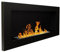 Decorspace Camino a Bioetanolo da incasso in Acciaio Nero da 2,5 Kw arredamento Moderno (90 cm)